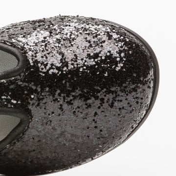 Kız Çocuk Payetli Üstten Bantlı Babet