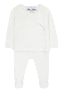 Organik Pamuktan Bebek Hırka+Pantalon