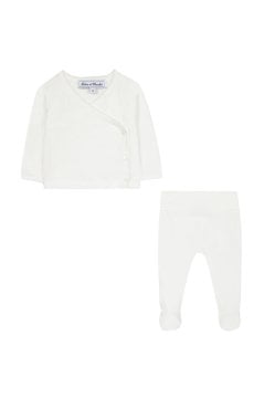 Organik Pamuktan Bebek Hırka+Pantalon