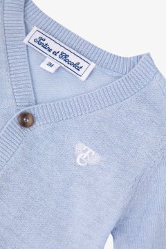 Erkek Bebek Keten Hırka