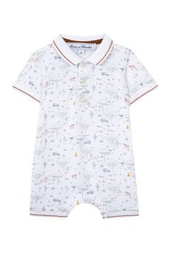 Erkek Bebek Şortlu Kısa Tulum