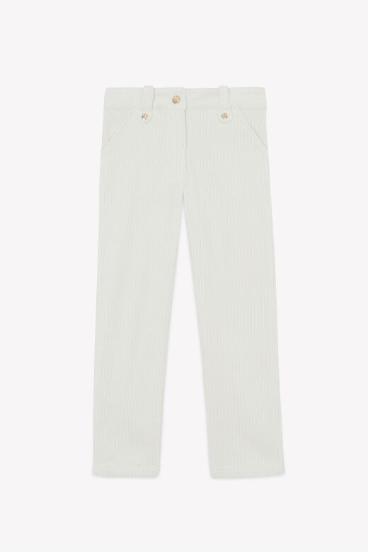 Kız Çocuk Fitilli Kadife Pantalon
