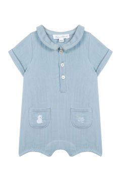 Erkek Bebek Şortlu Kısa Tulum