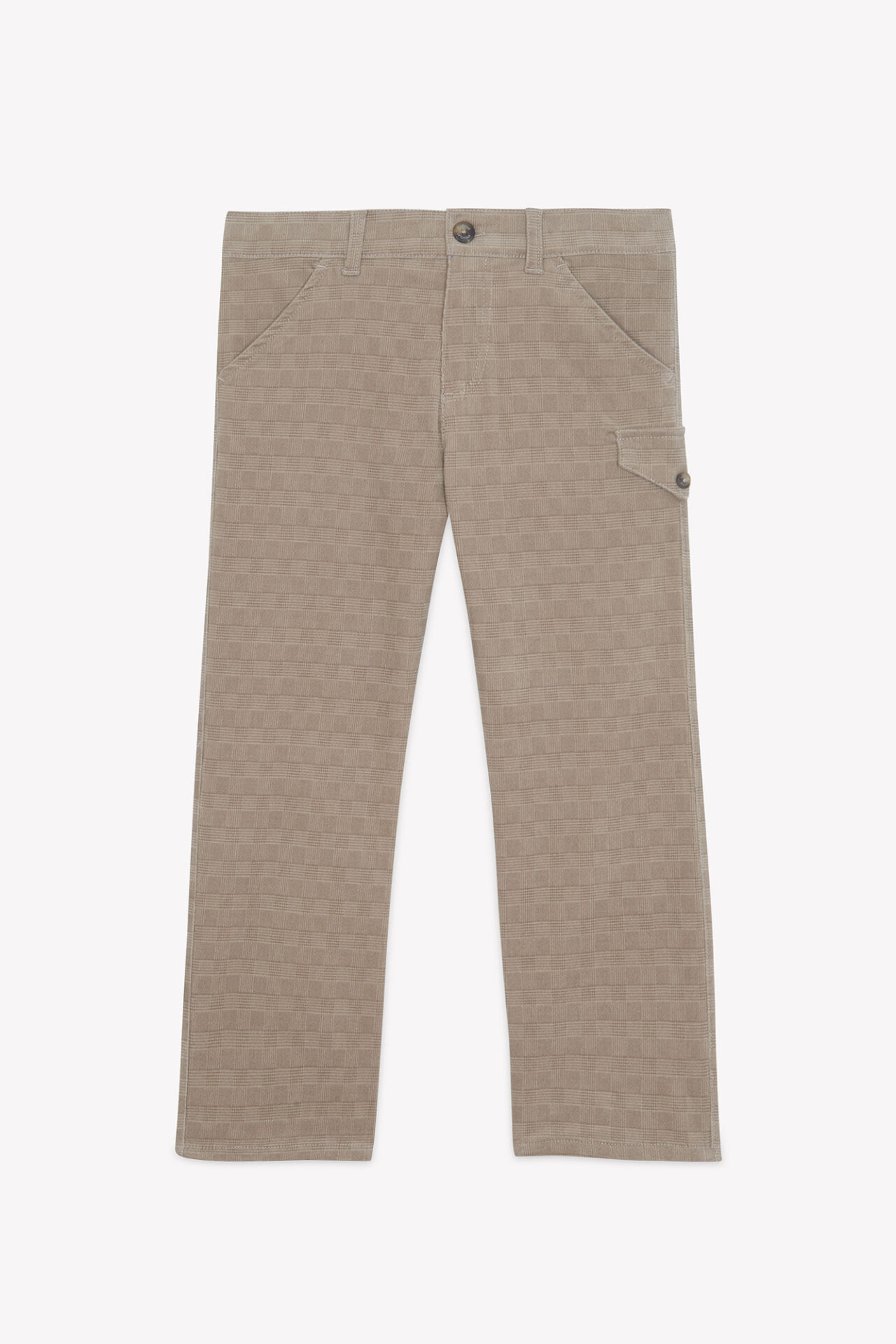 Erkek Çocuk Kareli Pantalon