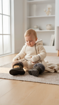 Kışlık Bebek Muflonlu Bot