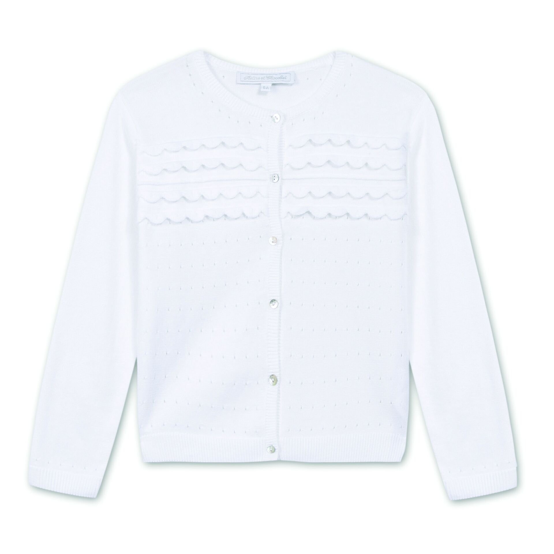 Kız Çocuk Triko Hırka Beyaz