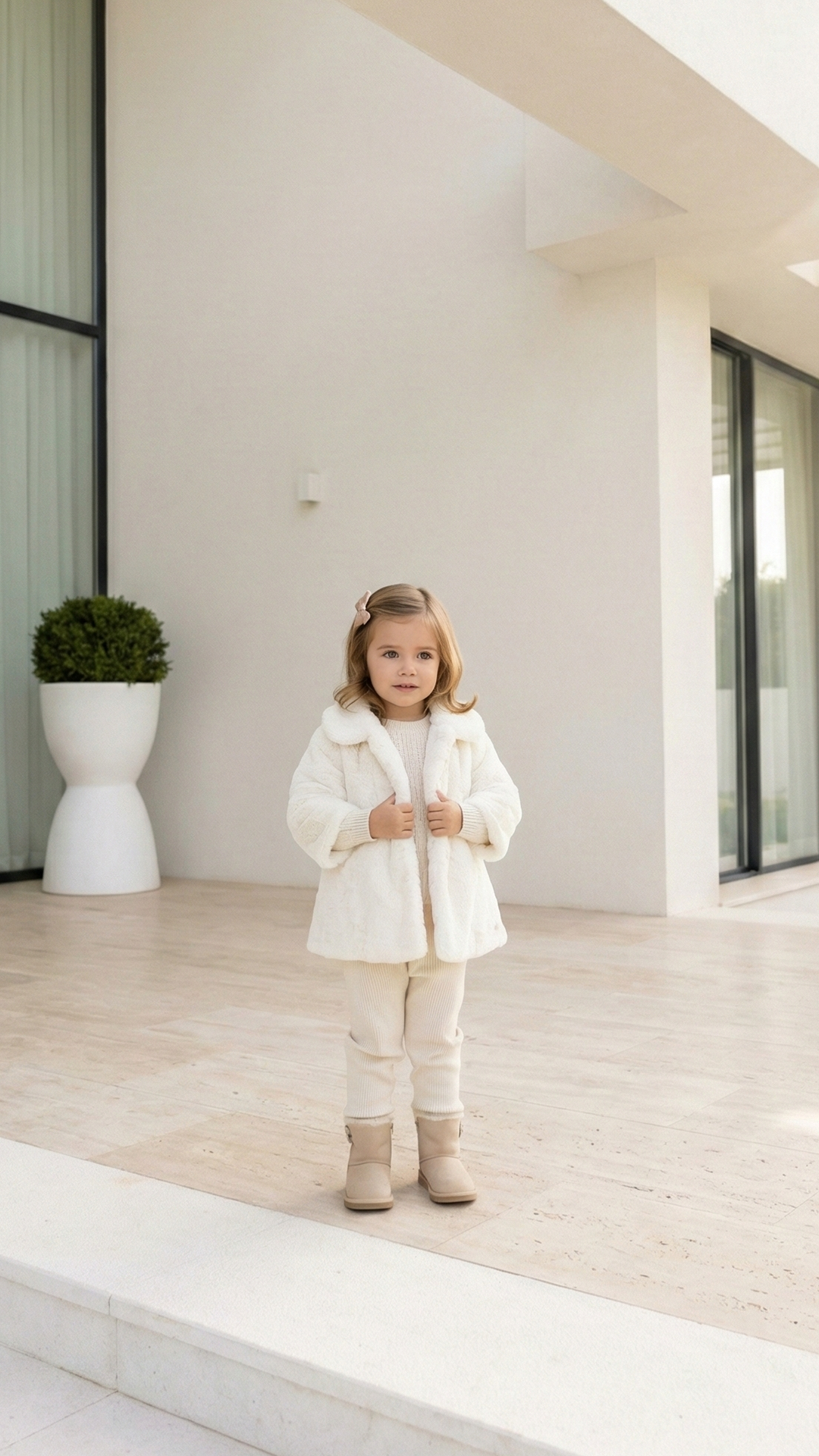 Kız Çocuk Kürk Manto