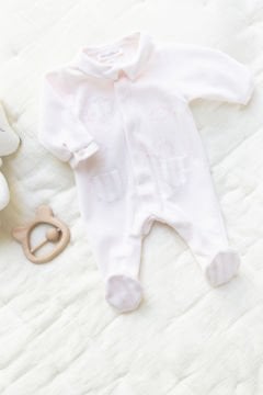 Kız Bebek Garda Yakalı Kadife Tulum