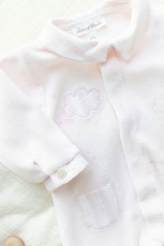 Kız Bebek Garda Yakalı Kadife Tulum