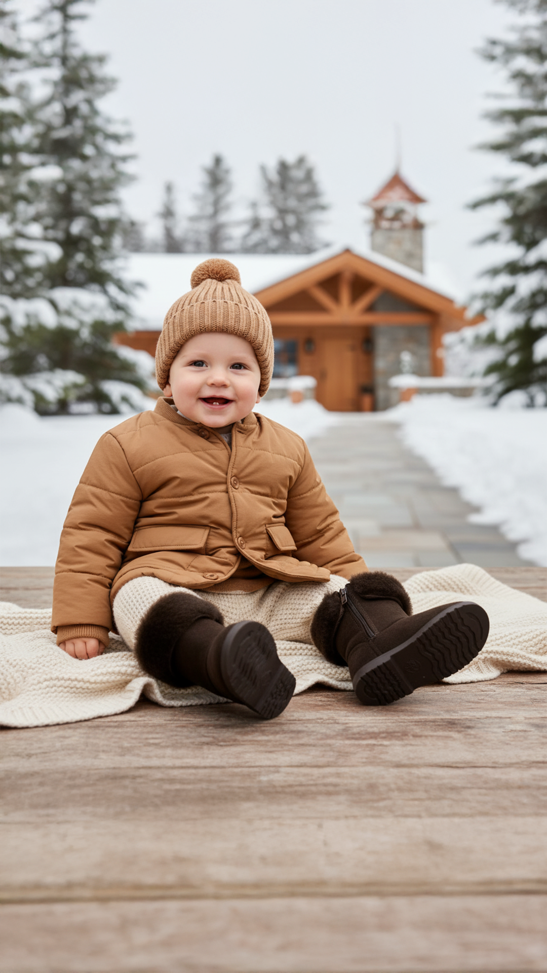 Kışlık Bebek Muflonlu Bot