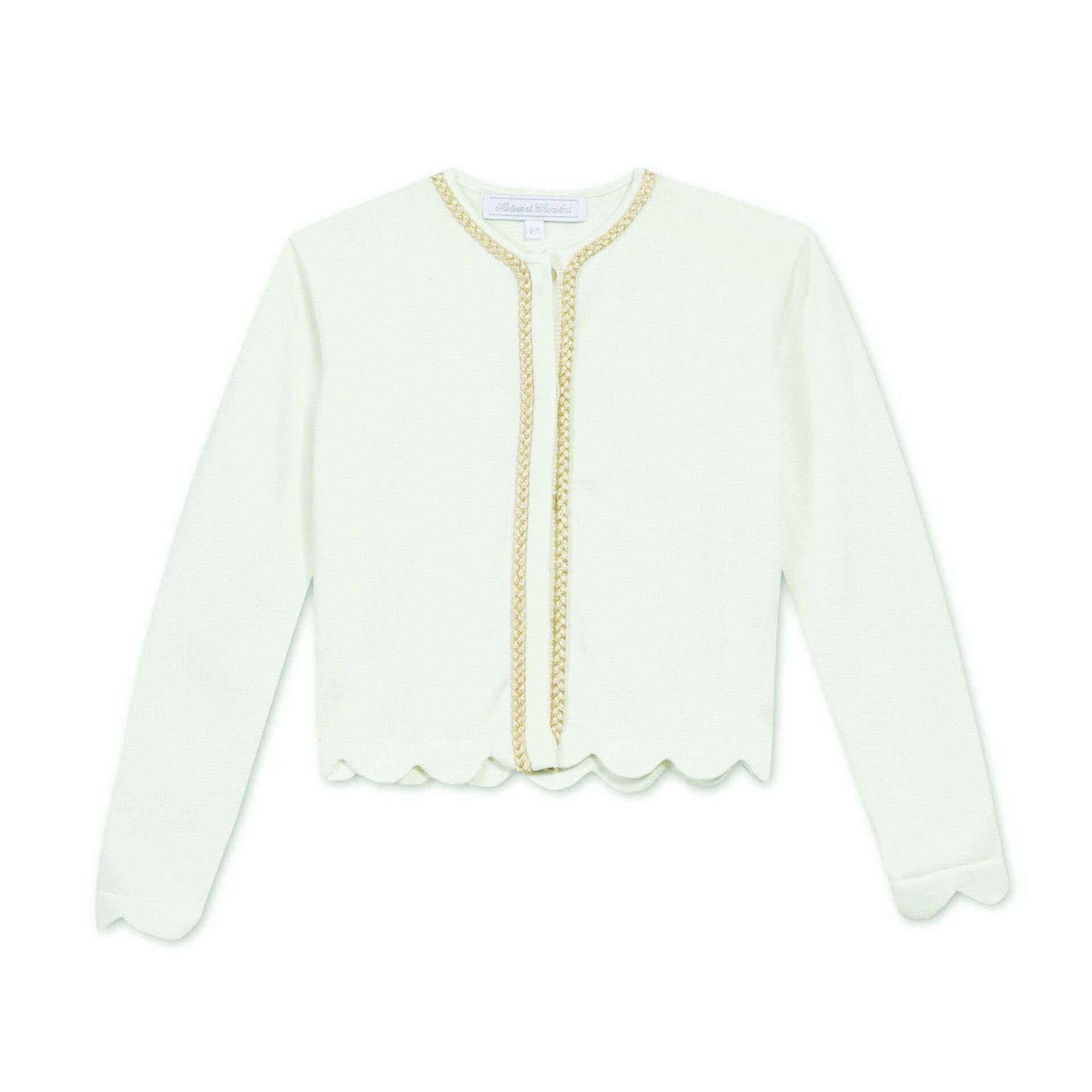 Kız Çocuk Triko Hırka Ekru