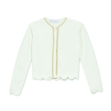 Kız Çocuk Triko Hırka Ekru