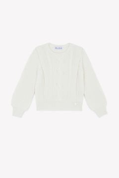 Kız Çocuk Saç Örgülü Kazak