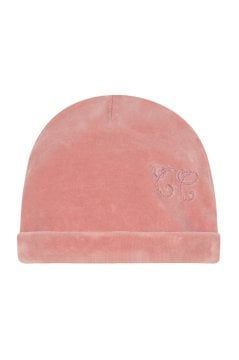Kadife Bebek Şapka Toile de Jouy Rose