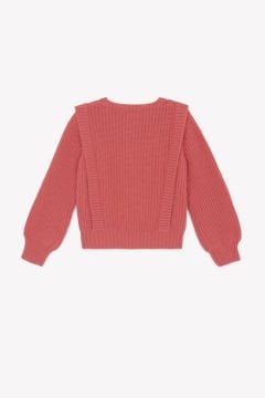 Kız Çocuk Saç Örgülü Kazak