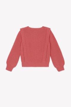 Kız Çocuk Saç Örgülü Kazak