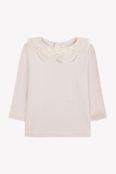 Kız Çocuk Dantel Yakalı Bluz