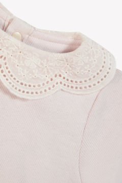 Kız Çocuk Dantel Yakalı Bluz