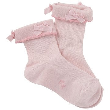 Kız Çocuk Bileği Fiyonklu Kısa Çorap