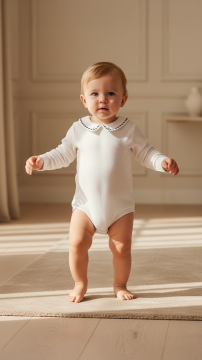 Erkek Bebek Yakası Nakışlı Ceremonie Body