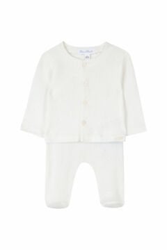 Organik Pamuktan Bebek Bluz + Pantalon Set