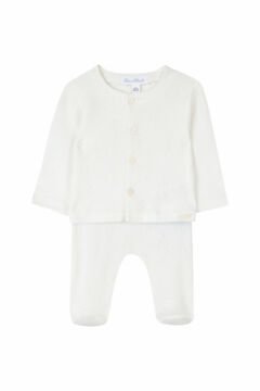 Organik Pamuktan Bebek Bluz + Pantalon Set