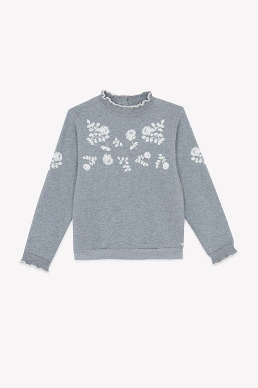 Kız Çocuk Nakışlı Sweat