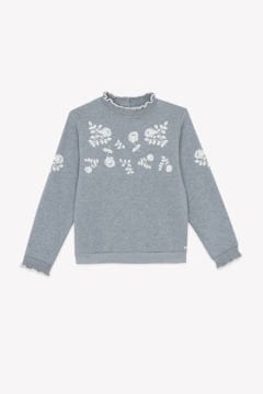 Kız Çocuk Nakışlı Sweat