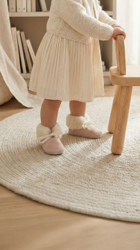 Kız Bebek Muflonlu Nubuk Patik