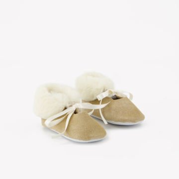 Kız Bebek Muflonlu Nubuk Patik