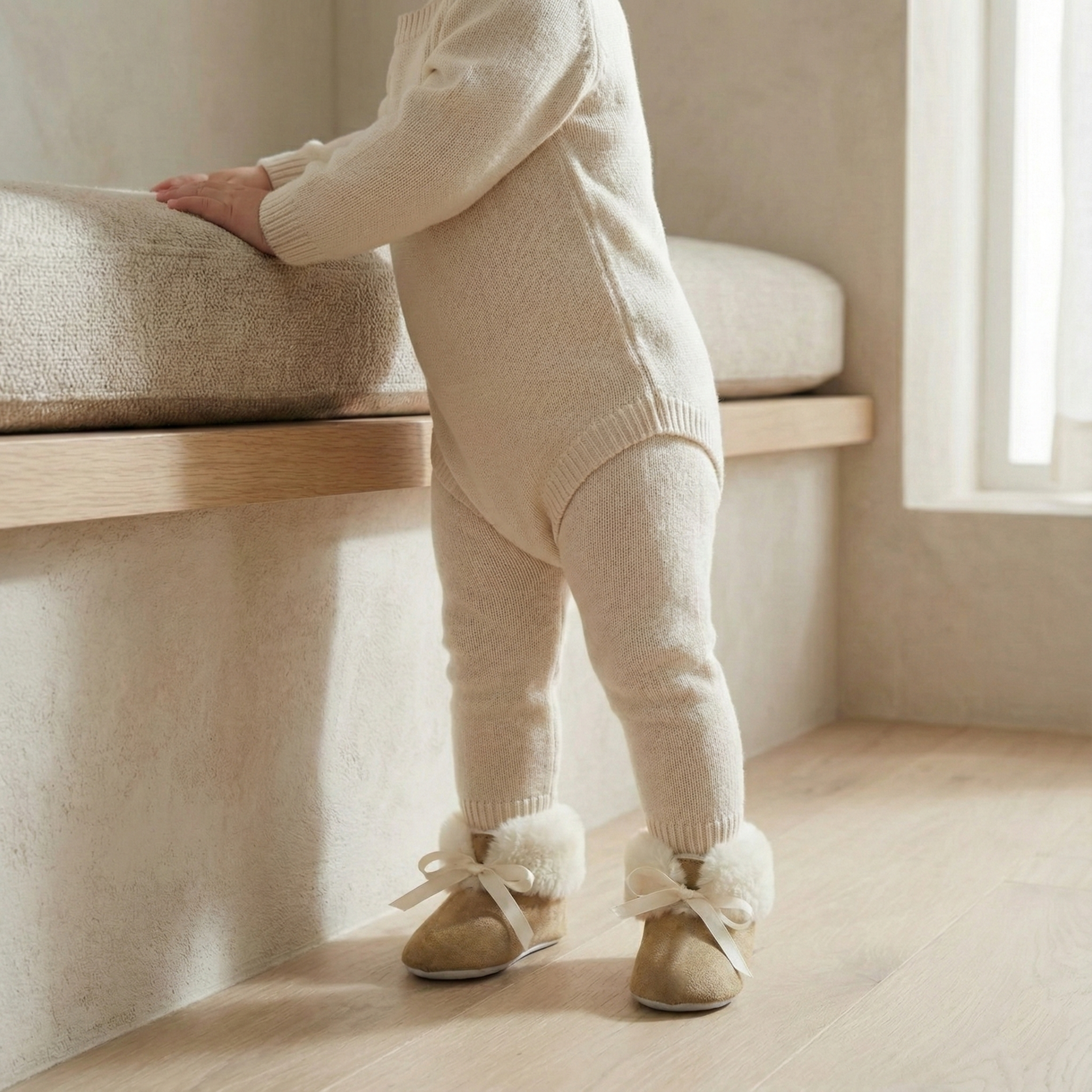 Kız Bebek Muflonlu Nubuk Patik