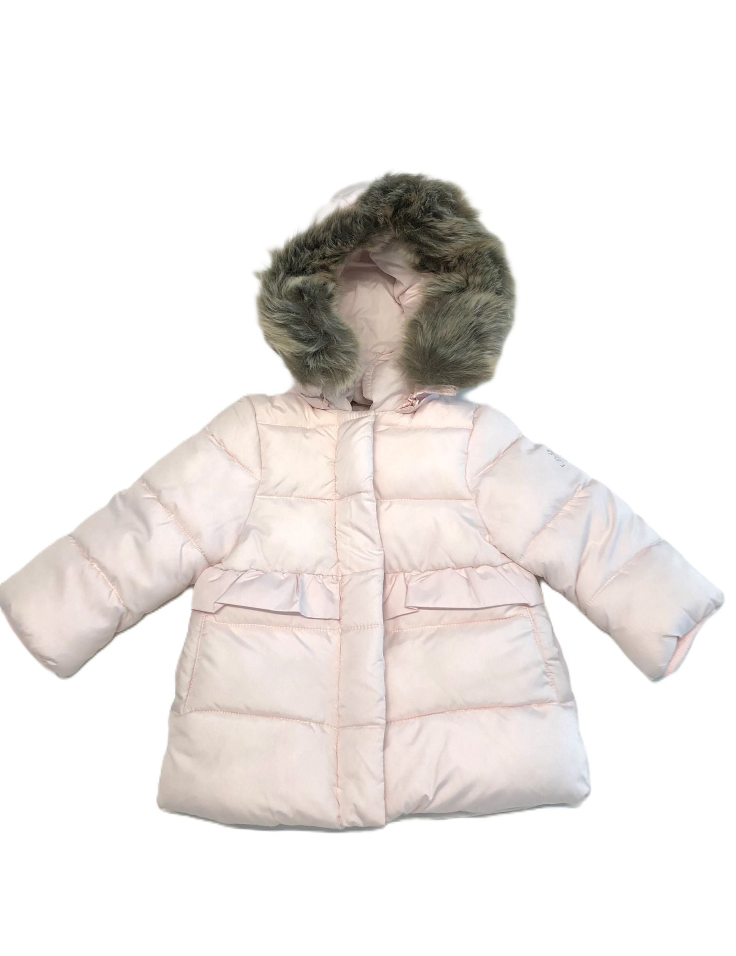 Kız Bebek Kapüşonlu Dudun Mont