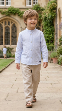 Erkek Çocuk Keten Gömlek