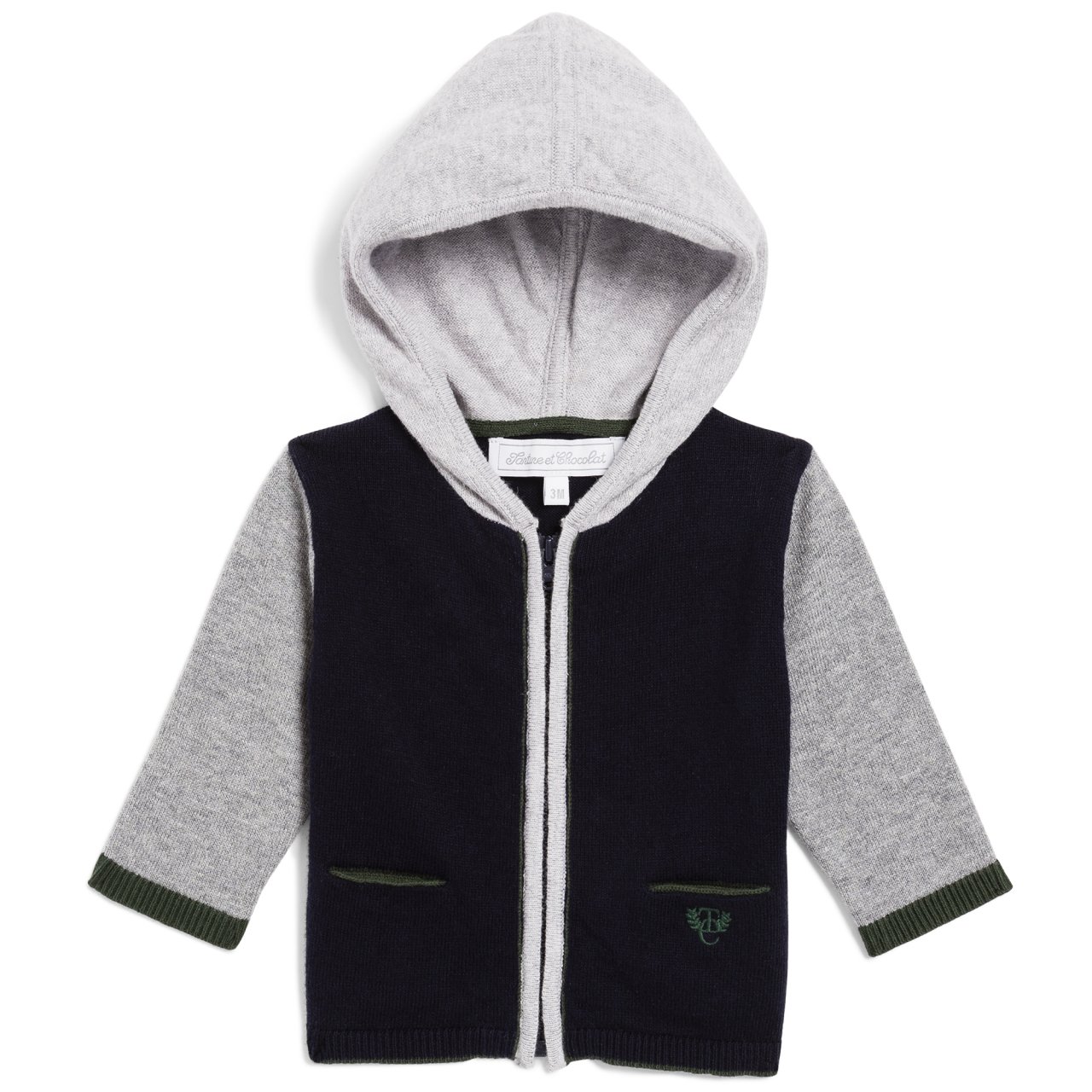 Erkek Bebek Fermuarlı Hırka