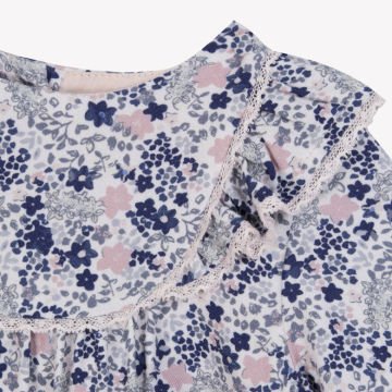 Kız Bebek Çiçek Desenli Bluz