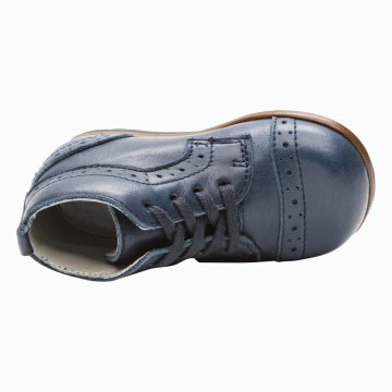 Erkek Bebek Önden İpli Deri Bot