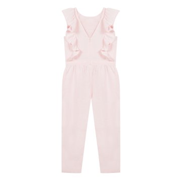 Kız Çocuk Keten Tulum