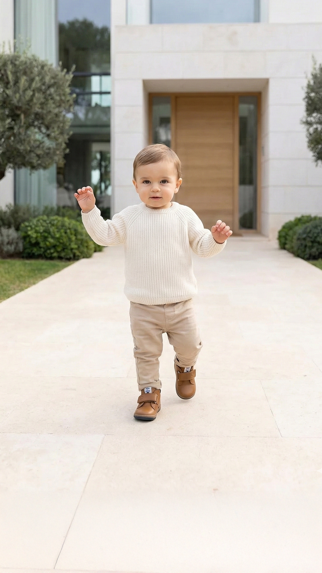 Erkek Bebek Cırtcırtlı Deri Bot