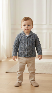 Erkek Bebek Yün Hırka