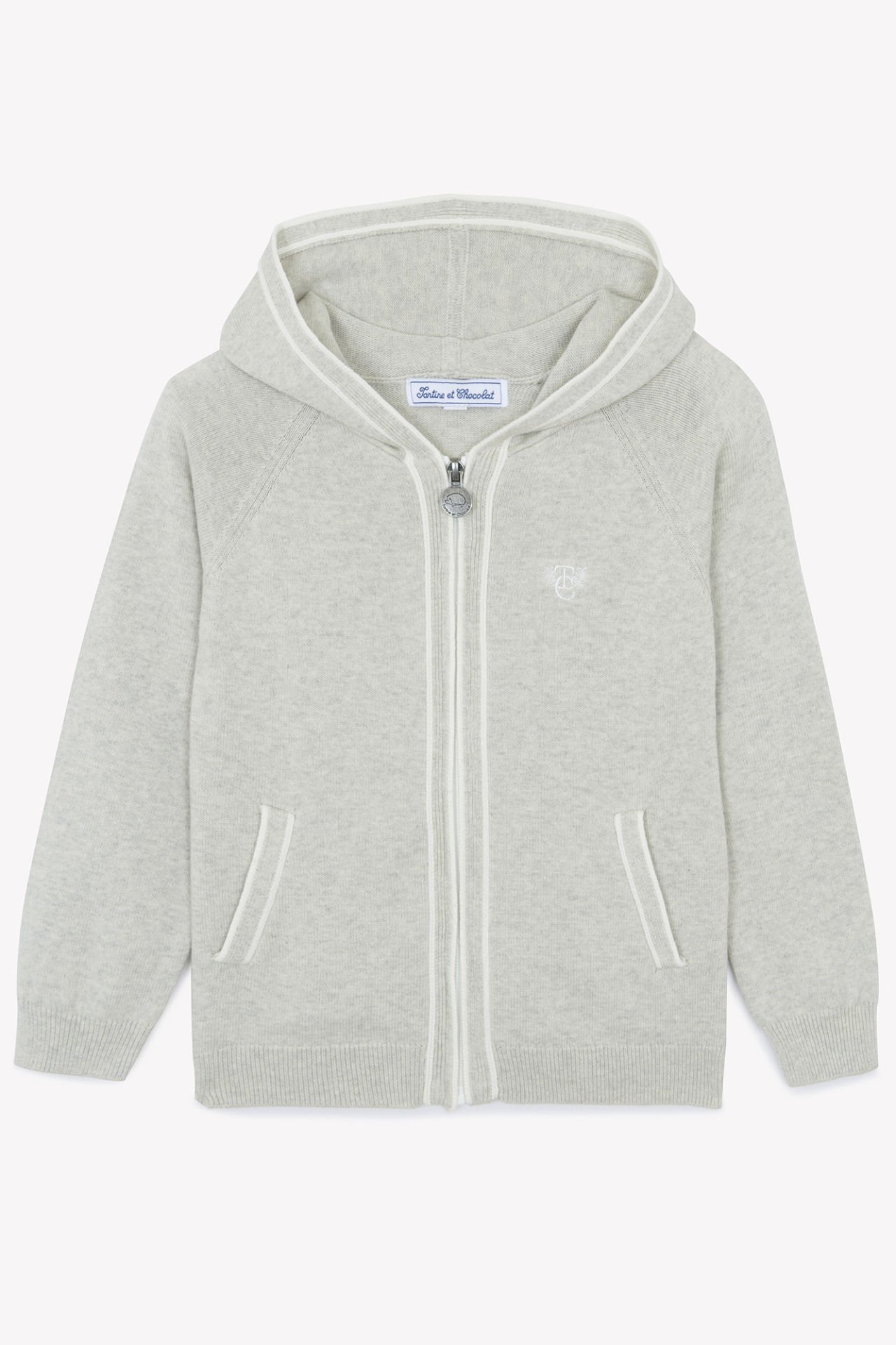 Erkek Çocuk Kapüşonlu Triko Hırka