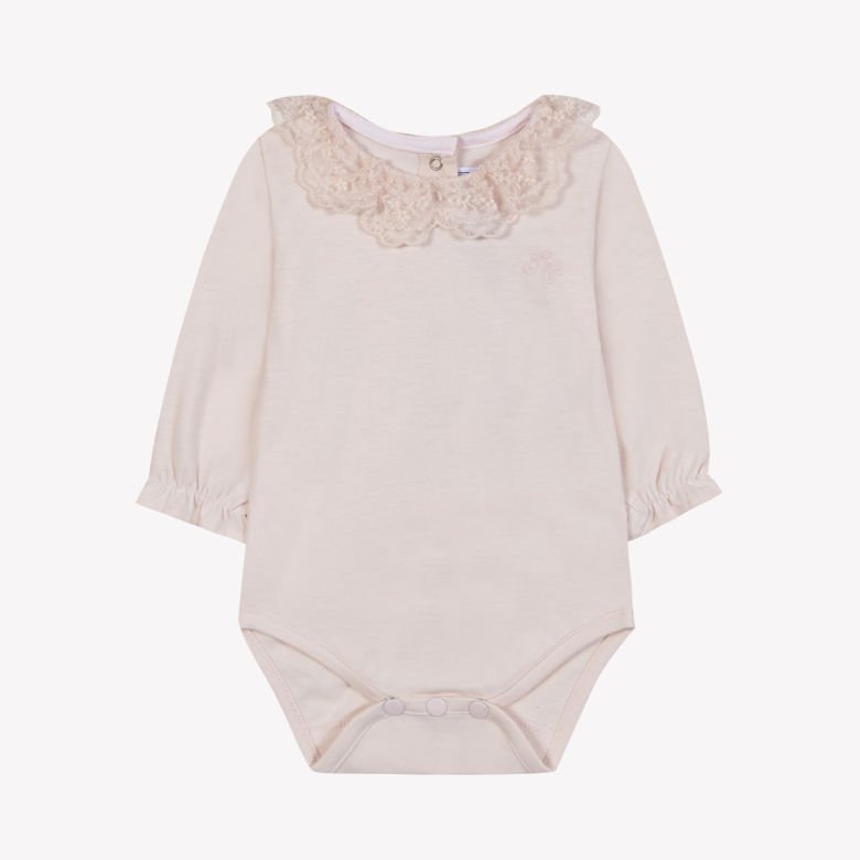 Kız Bebek Dantel Yakalı Body