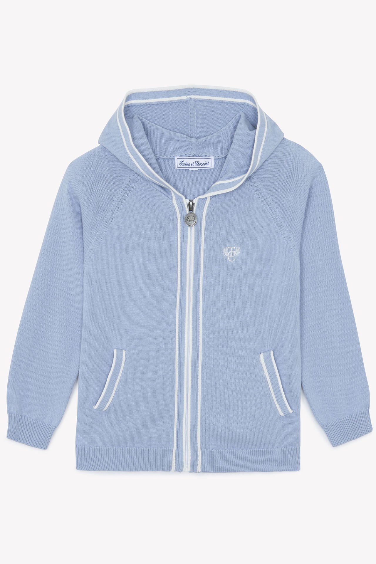 Erkek Çocuk Kapüşonlu Triko Hırka