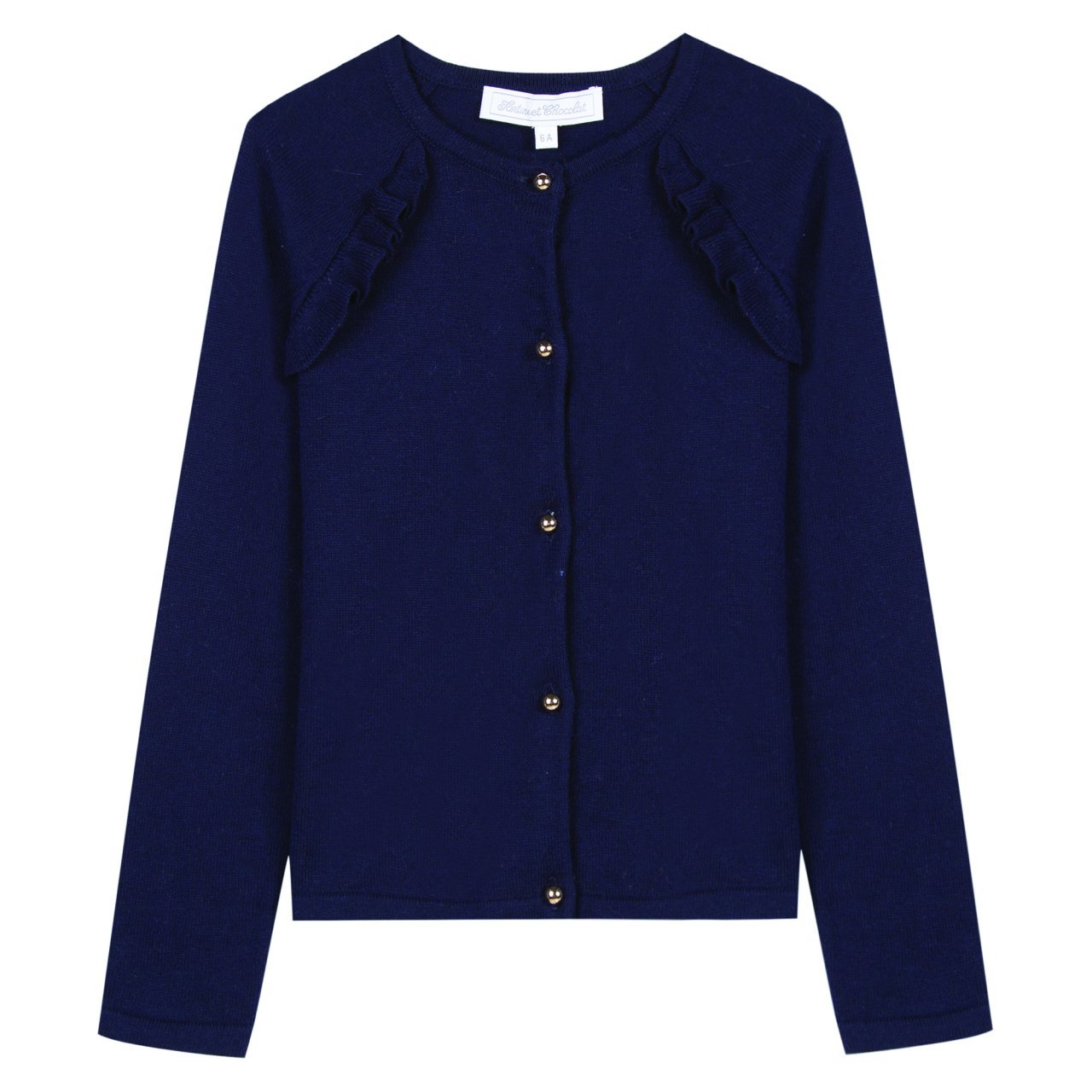 Kız Çocuk Yuvarlak Yaka Hırka