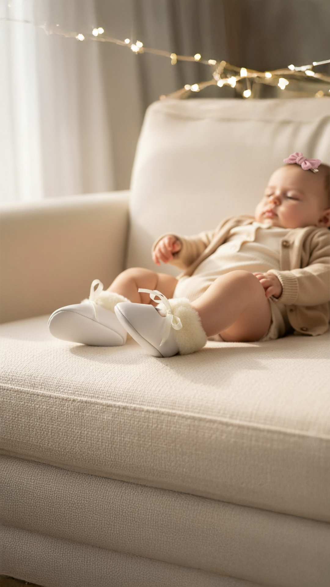 Kız Bebek Muflonlu Nubuk Patik