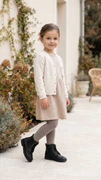 Kız Çocuk Siyah Postal Bot