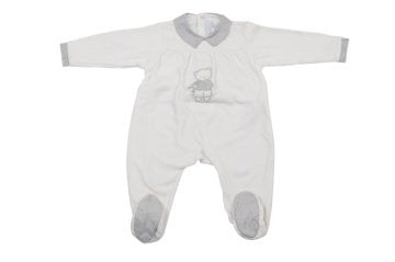 Erkek Bebek Kadife Tulum