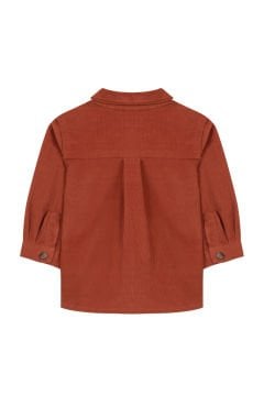 Erkek Bebek Düz Renk Koton Gömlek