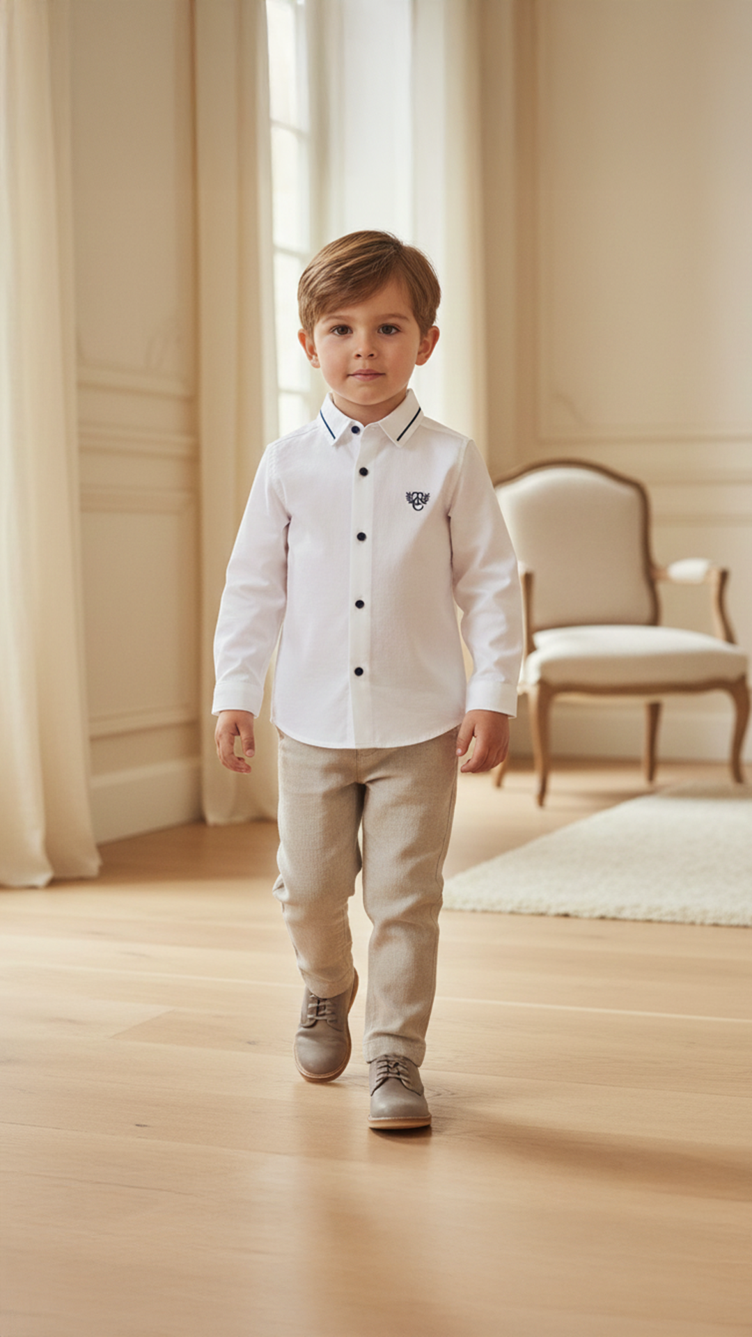 Erkek Bebek & Çocuk Beyaz Ceremonie Gömlek