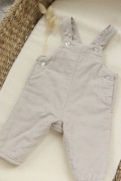 Bebek İnce Fitilli Kadife Salopet