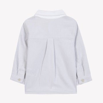 Erkek Bebek & Çocuk Gri Çizgili Ceremonie Gömlek